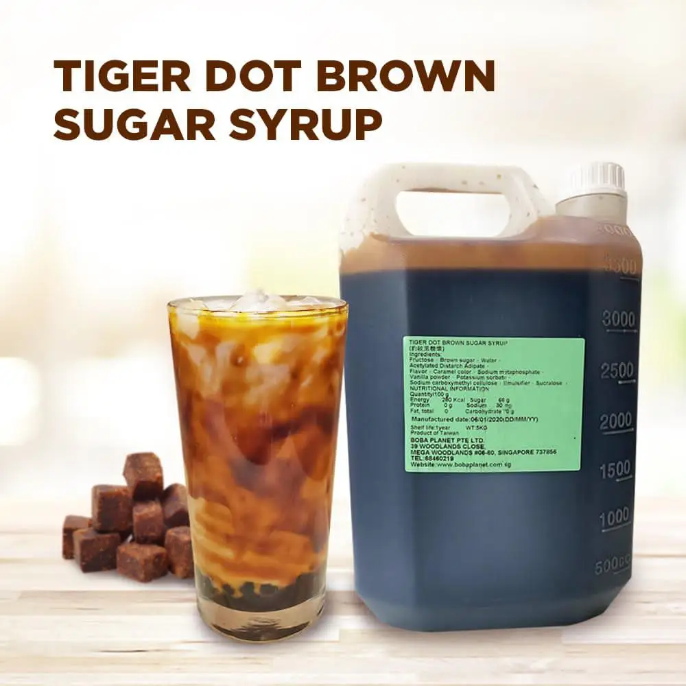 Sirope De Azucar Marron Con Puntos De Tigre De Calidad Premium De Taiwan Para Bebidas De Te Con Burbujas De Sabor Buy Tigre Punto Marron Jarabe De Azucar Caramelo Rayas De Tigre