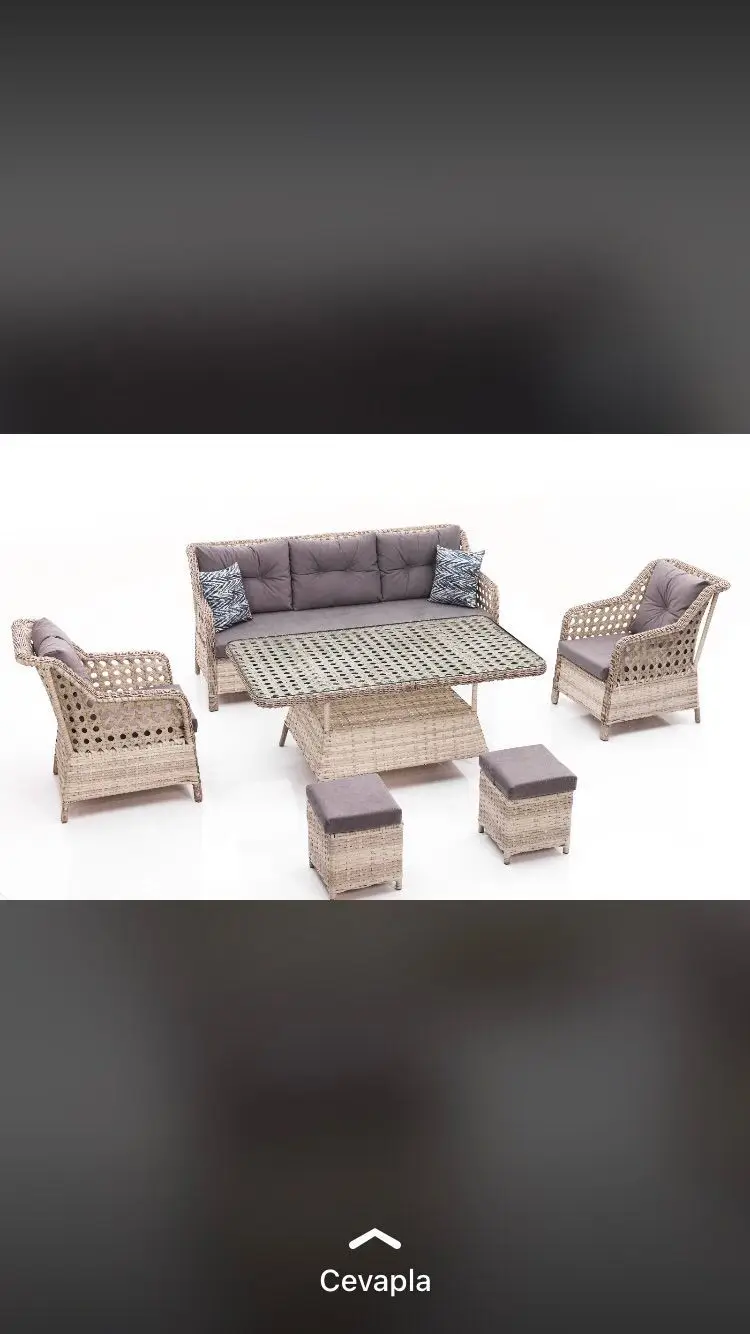 Big Campaign! Wholesale Wicker Furniture Drawar Made InTurkey Rattan Set Modern Outdoor Style Hotel Entry Use Customized Colors