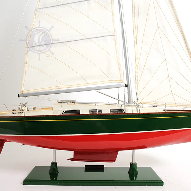 Wooden handicraft Omega 46 Painted L77 boat model nautical decor for home decoration