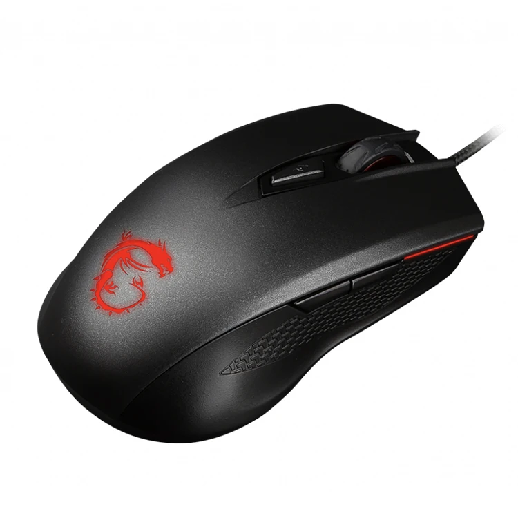 MSI CLUTCH GM40 FPS Ambidextrous Gaming Mouse with Optical Tracking Method Support Ergonomic Programmable Quick DPI Adjustment