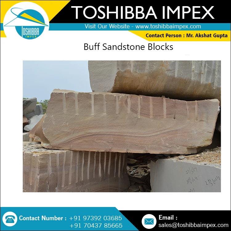 Raw Block Buff Sandstone