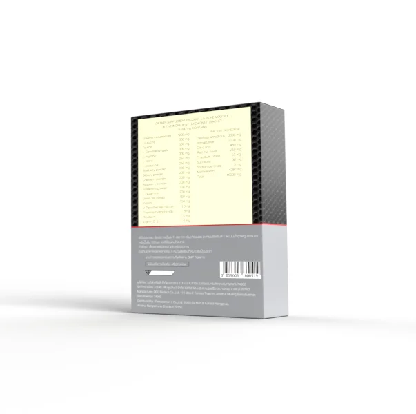 High Quality Pre Workout Powder Pineapple Flavor 15g for Fitness Dietary Supplement in 10 Pack from Thailand