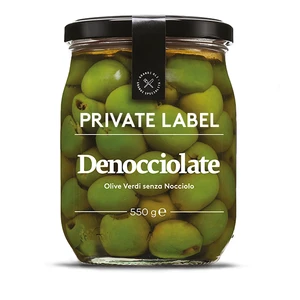 Private Label Italian Pitted Green Olives 500 g for Restaurants for Retails
