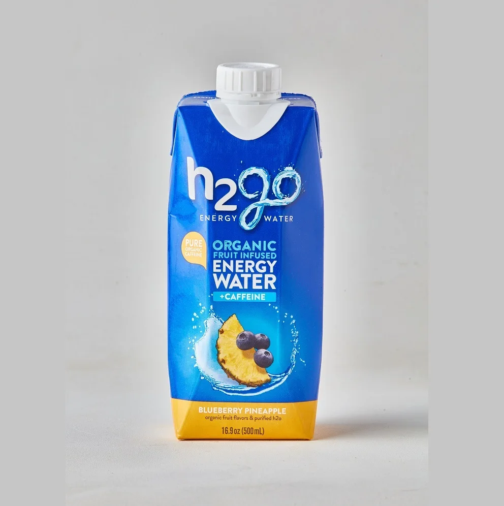 Cuts Out All Of The Harmful Additives H2Go Energy Water Blueberry Pineapple Fruit Infused Caffeinated Energy Water (Pack Of 12)