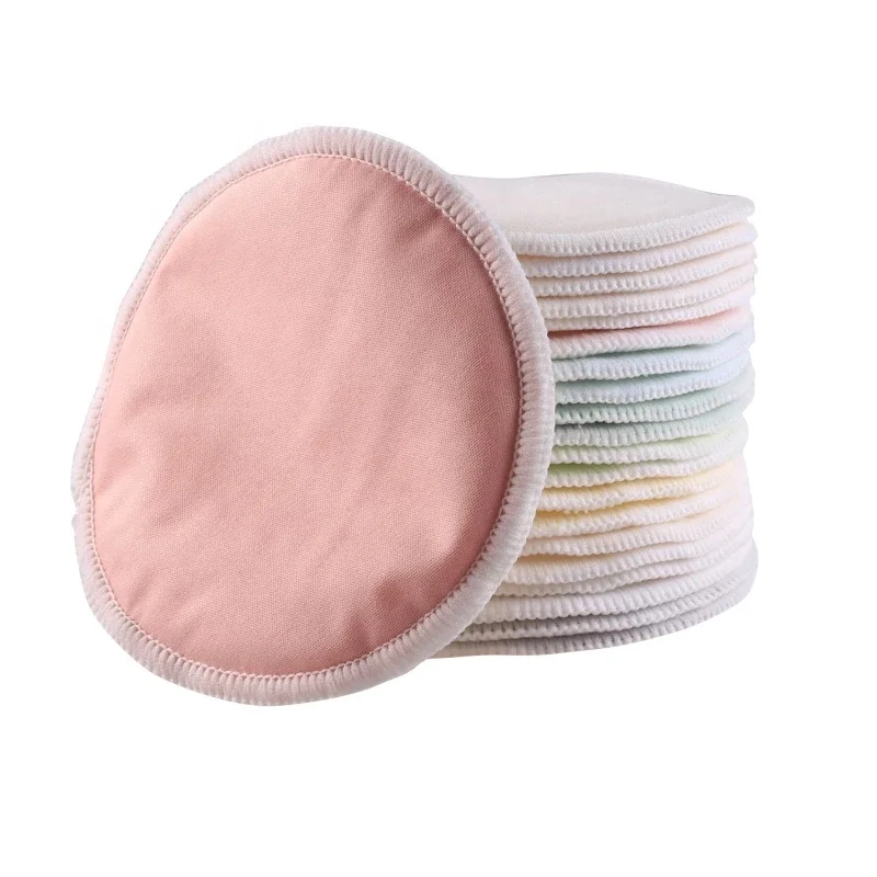 Bamboo Nursing Breast Pads 14 Pack Washable Pads With Laundry Bag Super