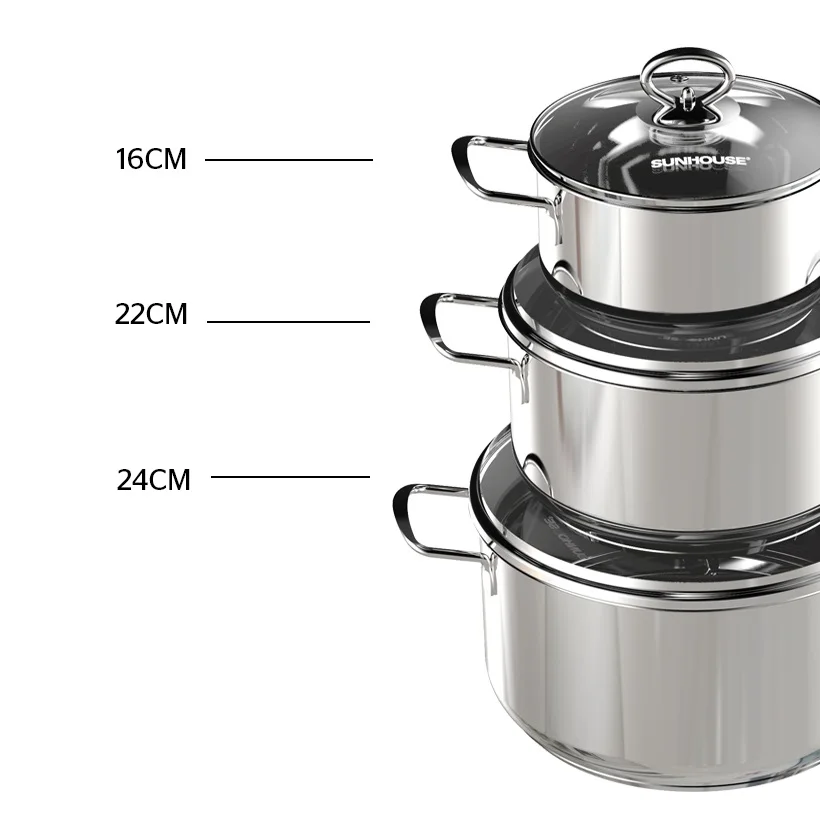 Wholesale Customization High Quality Stainless Steel Cookware Set Cheap ...