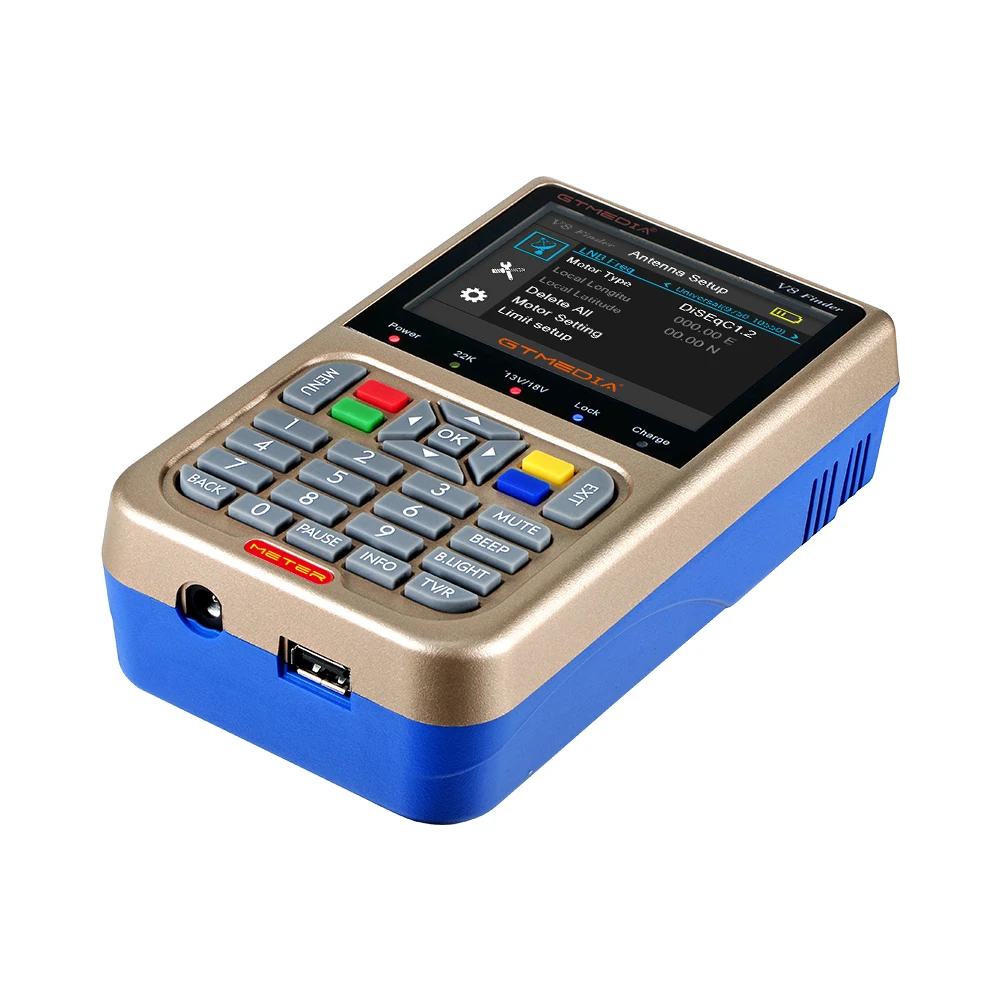 
 DVB-S2 спутниковый Finder метр V8 Finder 3,5 дюймов ЖК-экран высокой четкости литий ионный аккумулятор HD сидел findergtmedia V8  