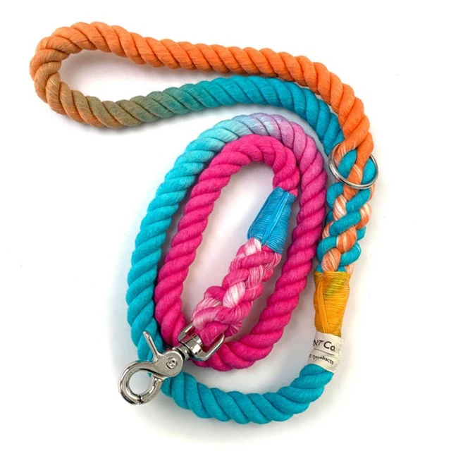 Dog Leashes Ombre Cotton Rope Dogs Leash Manufacturer Pets Supply Accessories Dogs Lead For