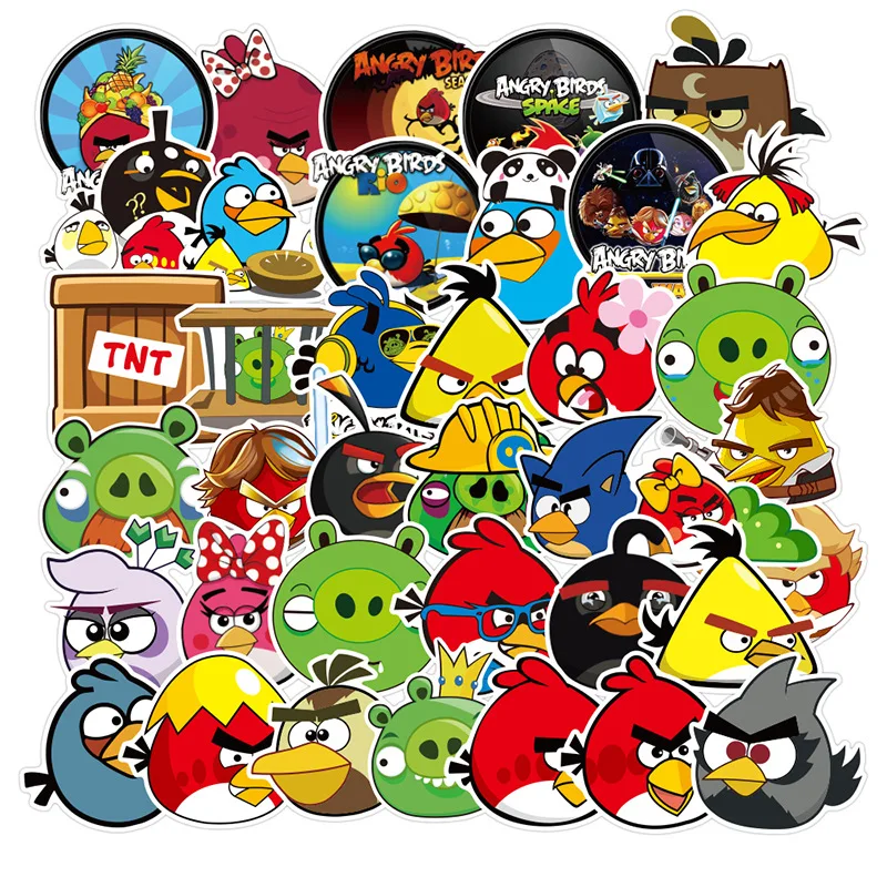 The Best Of Angry Bird Stickers FREE CARD PACK Angry Birds Sticker Collection