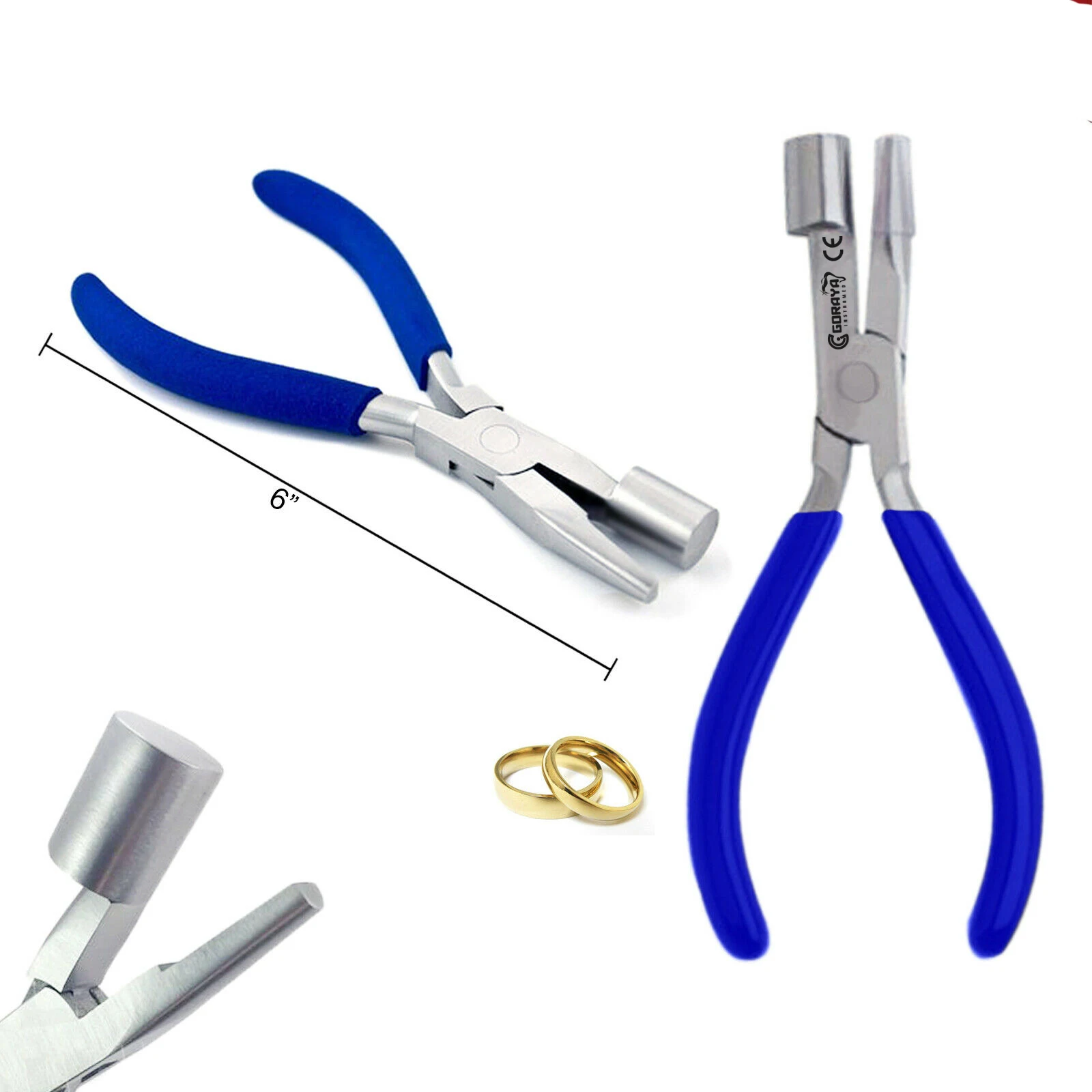 Hot Sale Goraya German Flat Smooth Parallel Action Pliers Spring Loaded 140mm Jewelry Wire