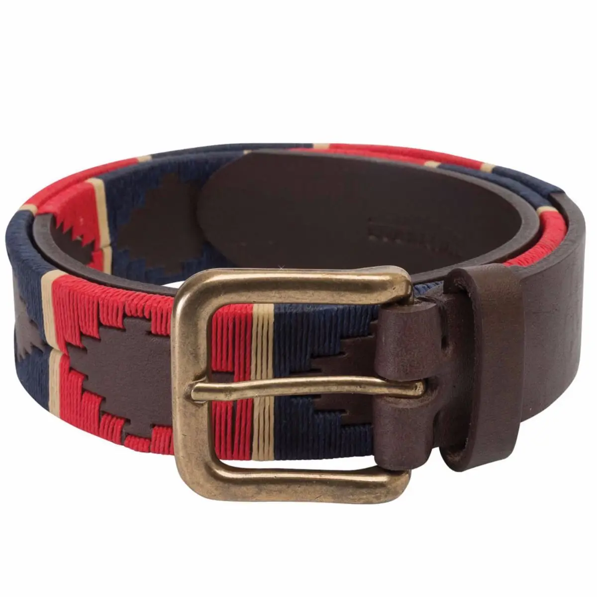Handmade Polo Leather Belt Embroidered 
