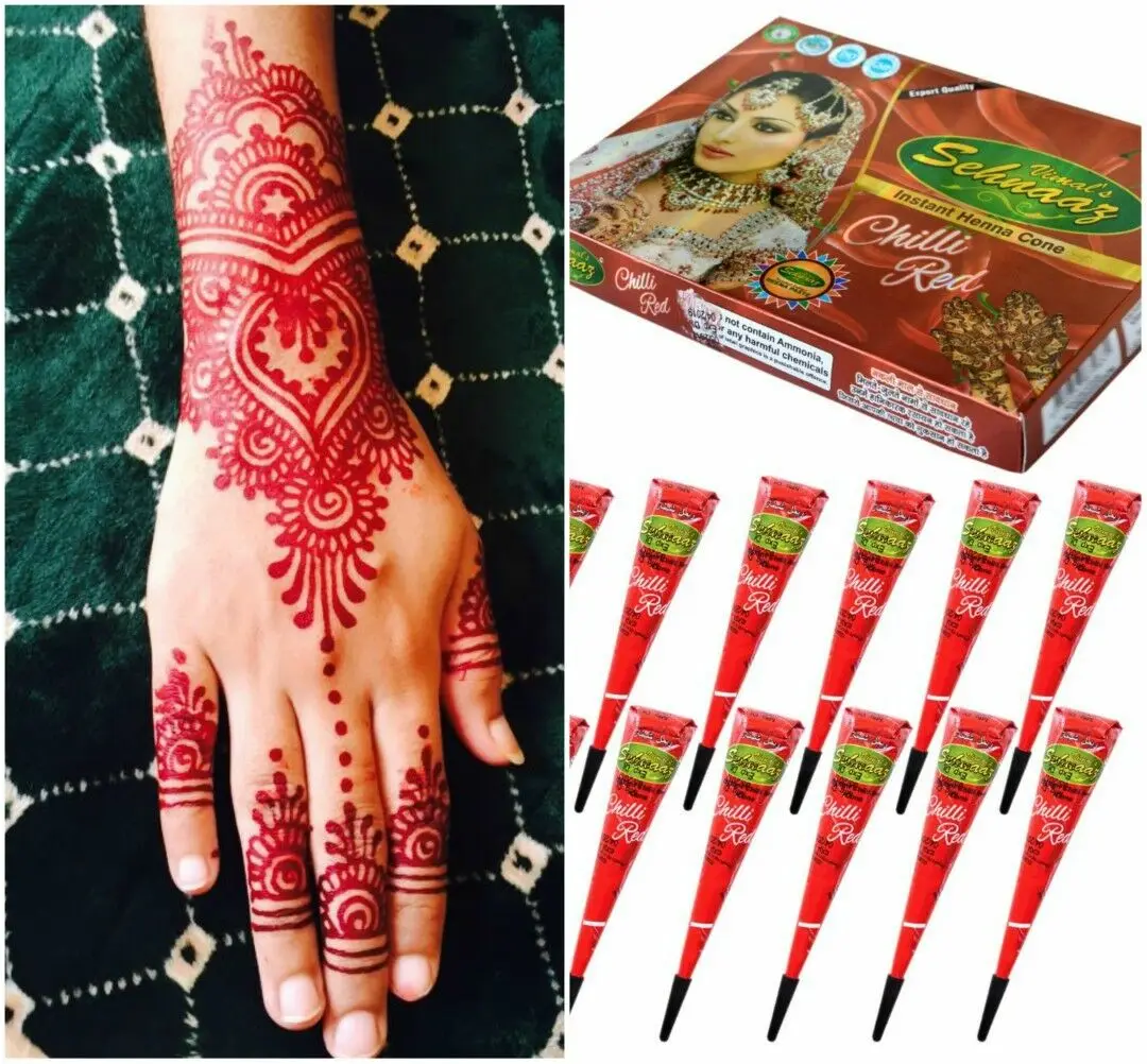 Natural Organic Mehndi Cone For Body Tattoo Art- Chemical Free, No Side  Effects (Pack Of 2, Bloody Red) | idusem.idu.edu.tr