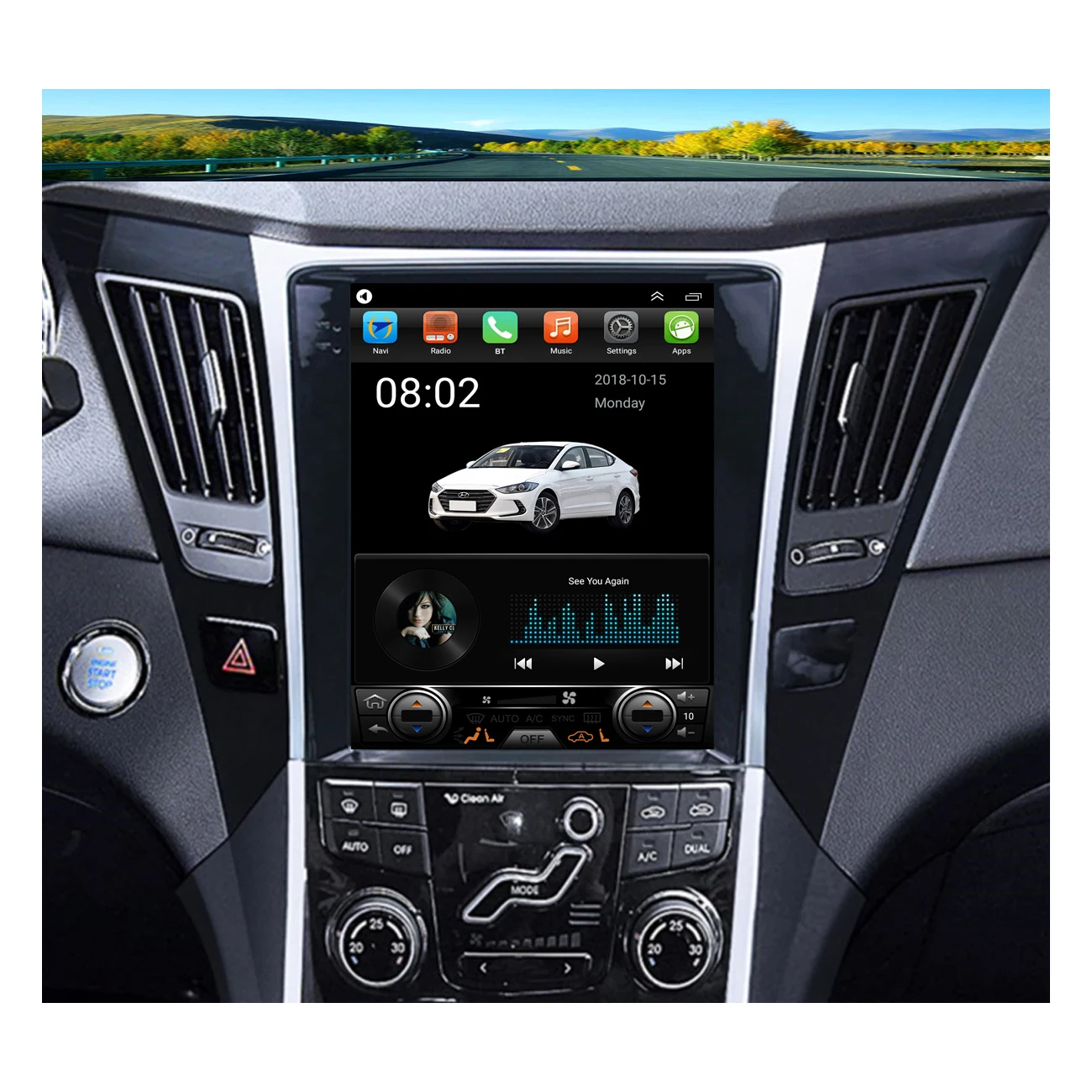 Radio Android 10.4 Inci Stereo In-dash 