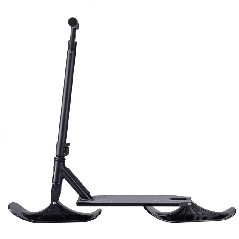 Winter Sport  2 in 1 Function Aluminum Ski Snow Scooter Sled for Adult Child Kids