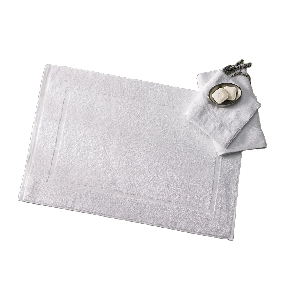 Hot selling 100 Cotton Terry Hotel Bath mats 45x70 cm hotel bath mat