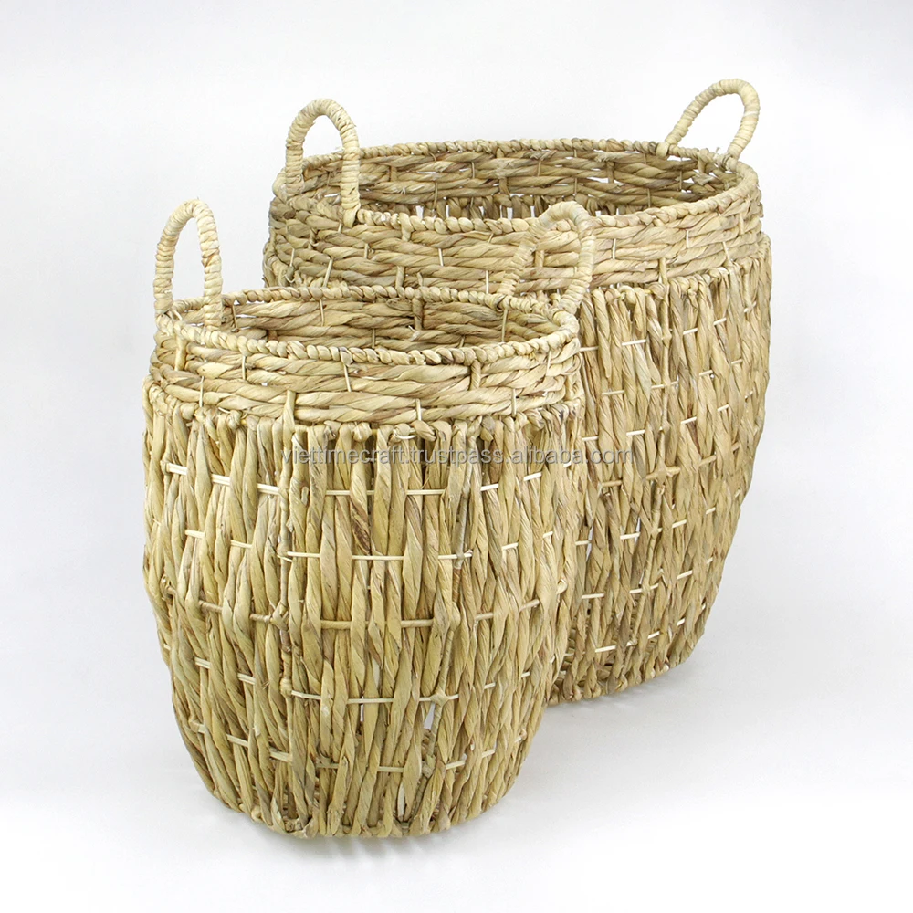 Straw Plant Holder Seagrass Planter For Decor Home,Seagrass Mixed