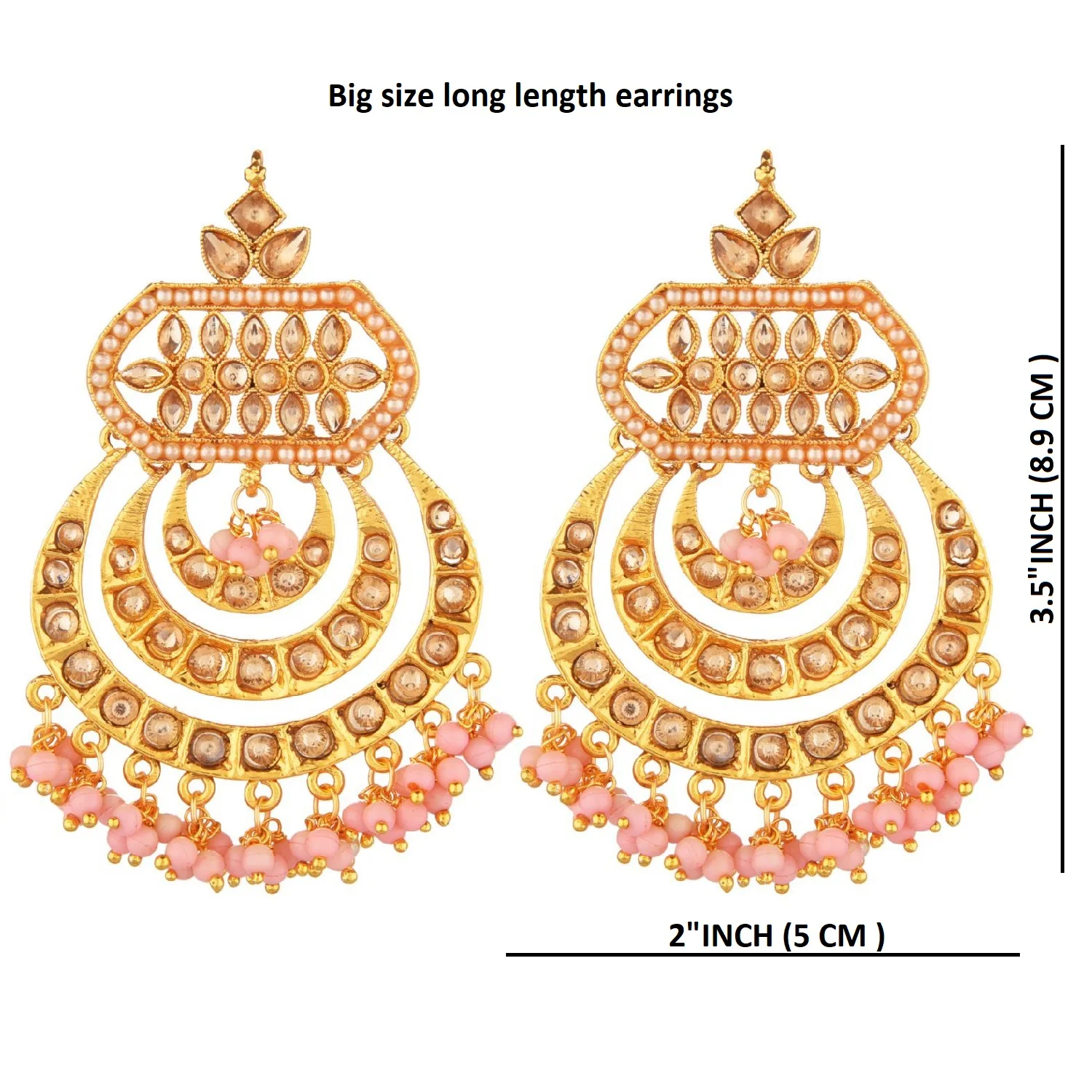 Buy New Model Jhumkas Ruby Stone Small Cone Shape Jhumkas Design for Daily  Use