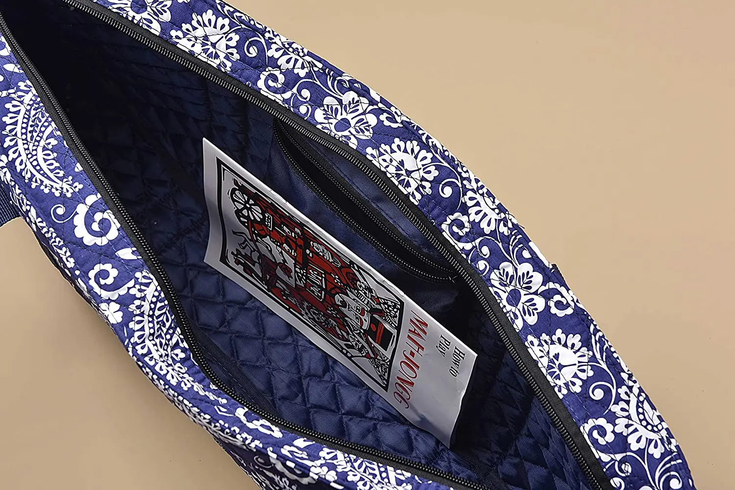 Customized Mahjong Set 166 Mahjong Tiles With Cloth Bag Portable