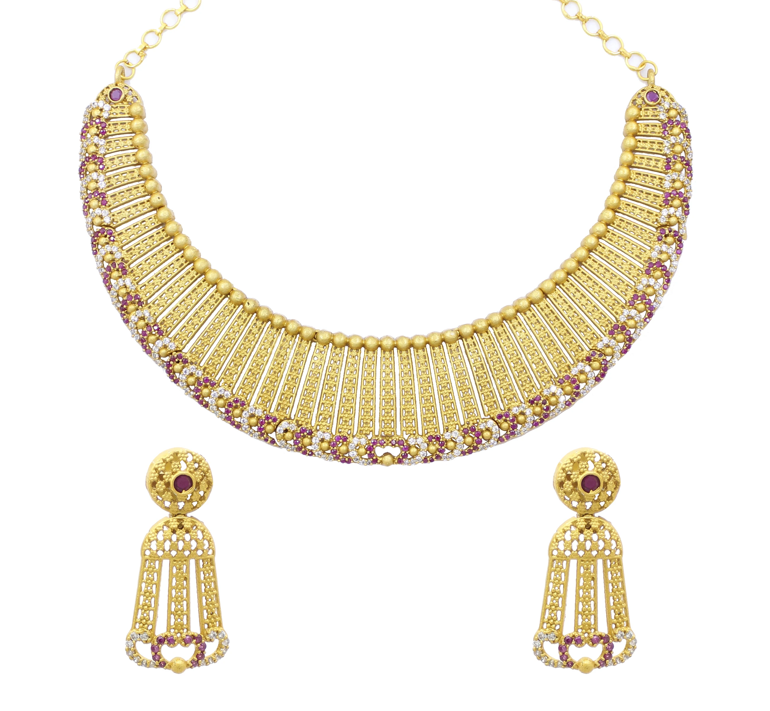 traditional south indian diamond necklace designs