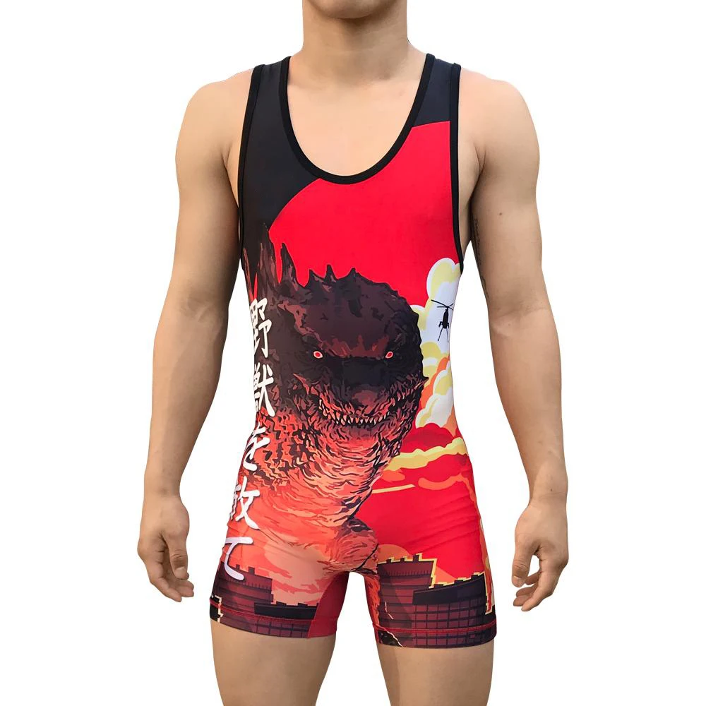 Wrestling Singlet Sublimation Sportswear Camo Weightlifting Wrestling