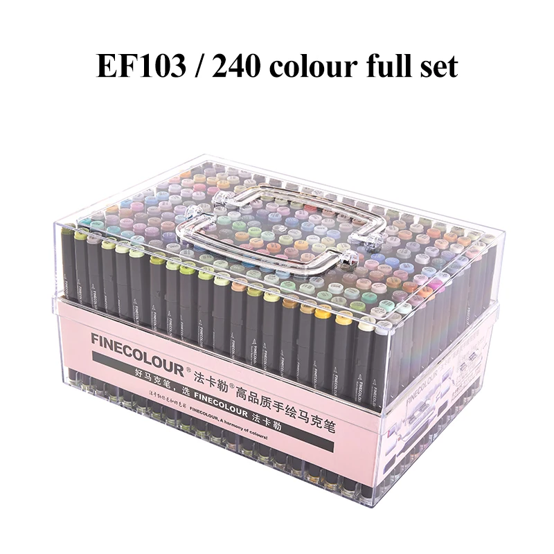 Finecolour New EF104 Professional Double-Head Alcohol Marker Pens Sketch  Design Drawing Oily Marker For Beginners