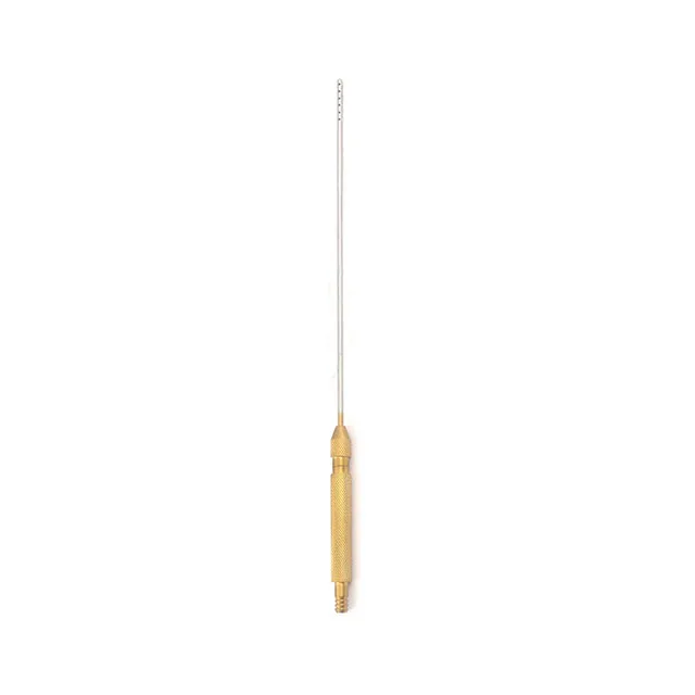 LIPOSUCTION CANNULA 30cmX3mm Plasma Gold Plastic Surgery Instruments Stainless 