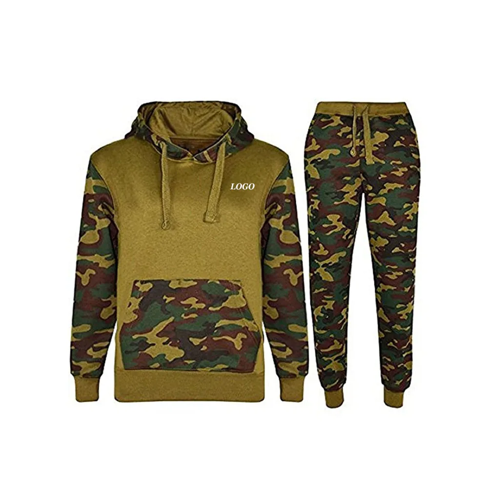 brown moletom com capuz and joggers