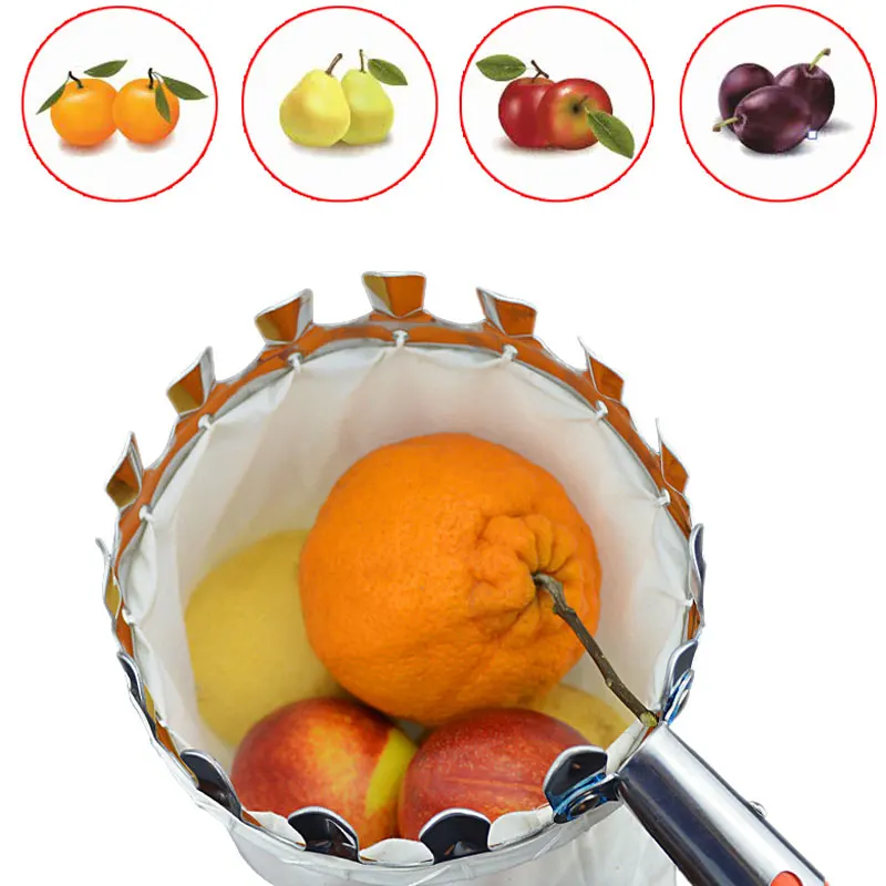 Разумная цена, длинная ручка, регулируемый инструмент, садовая корзина для обрезки фруктов