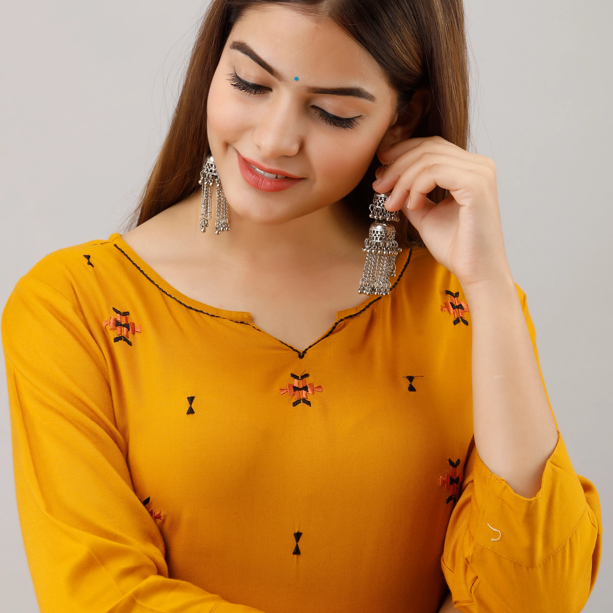 women's embroidered tunic dress