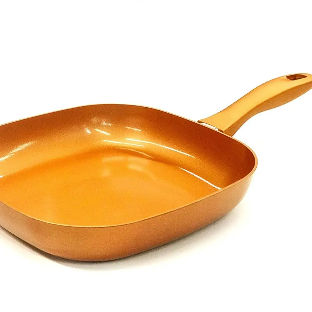 copper frying pan square shape - buy copper frying pan square