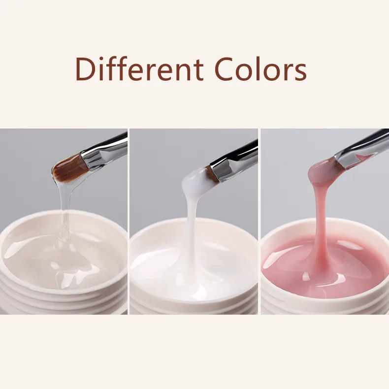 Лидер продаж, твердый гель для наращивания ногтей для девочек, гель для наращивания в бутылке