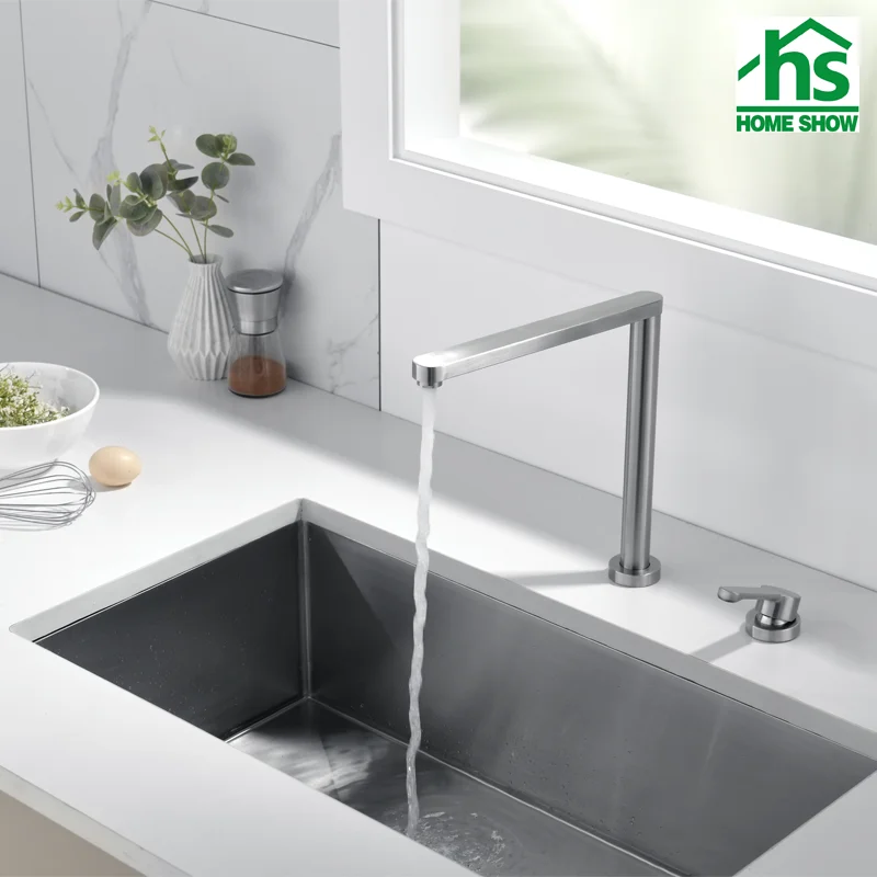 wholesale 2 Holes Foldable Spout Kitchen Faucet