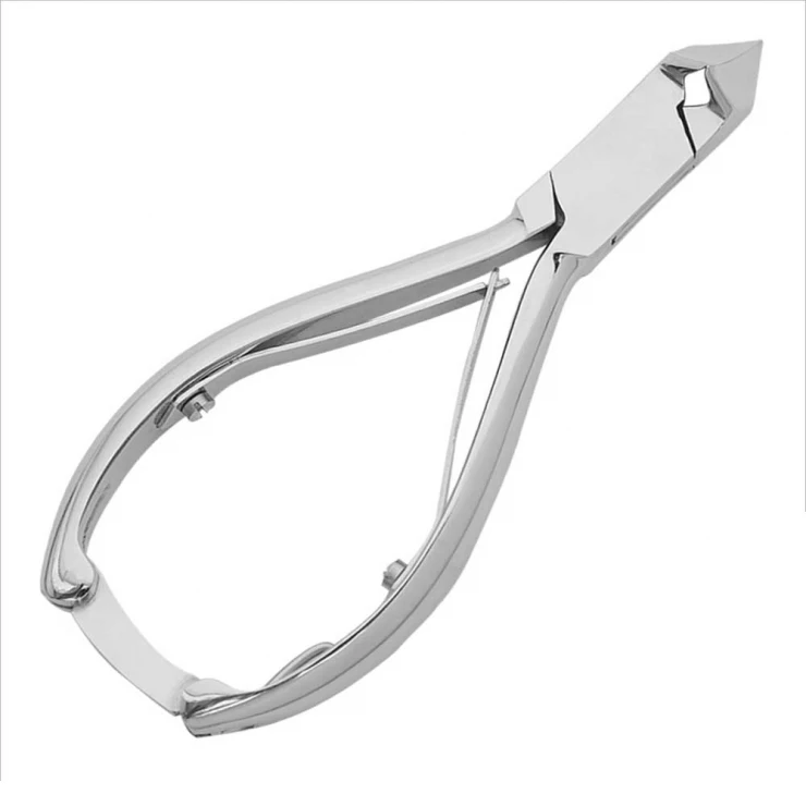 Professional Moon Shape Blade Cuticle Nail Clipper Made with High Quality Stainless Steel (Plain Handle)