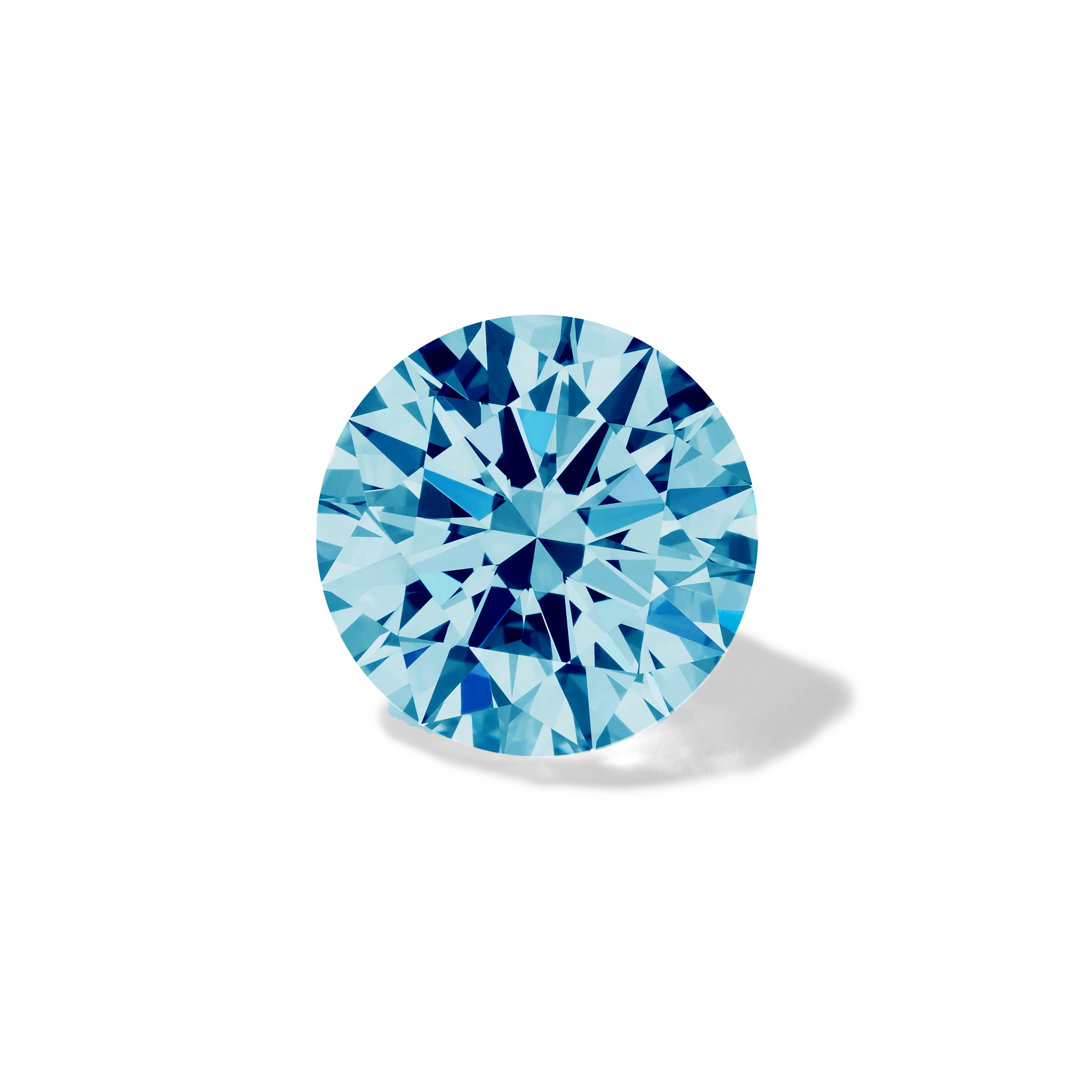 Round Blue-Gray Moissanite Loose Stone, 44% OFF