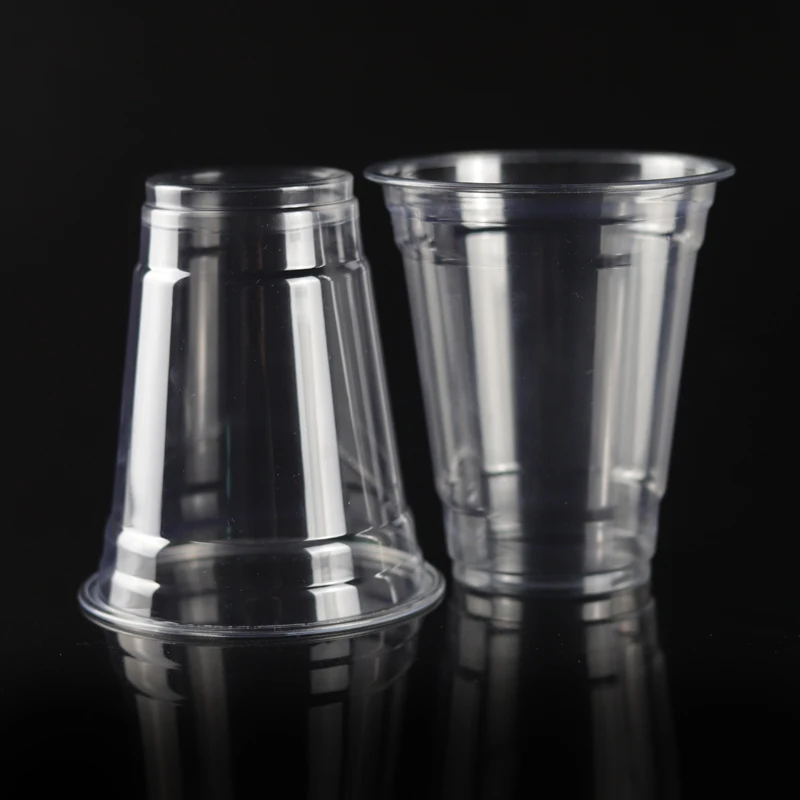 12oz 360ml Pet/pla Disposable Plastic 95mm Clear Cup For Juice Cold