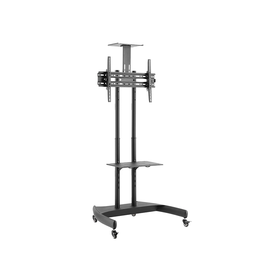 Поставка с завода тележка для телевизора из стали регулируемой высотой телевизоров плоским экраном 37-70