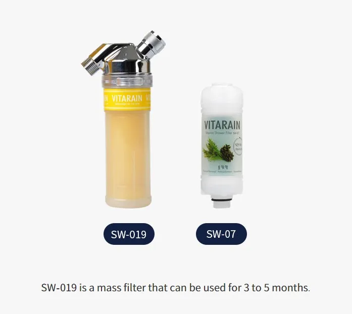 South Korean Vitarain Vitamin C Aroma Therapy Shower Water Purification