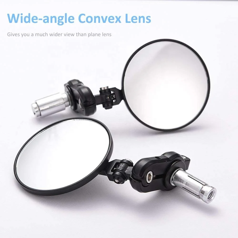 Cheap Universal 3 Inch Round Motorcycle Rearview Mirrors Foldable Bar End Side Motorcycle Mirror