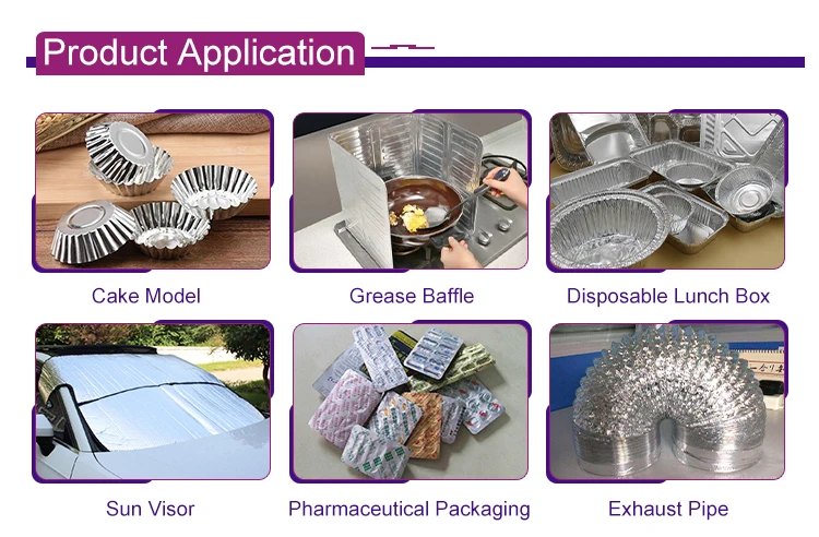 8011 Alloy Aluminum Foil for Food Packaging Container 8011 Alloy Aluminum Foil for Food Packaging Container