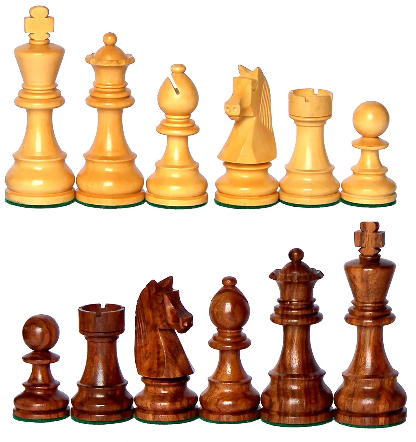 Top xadrez staunton luxo histórico de madeira maciça kit placa de