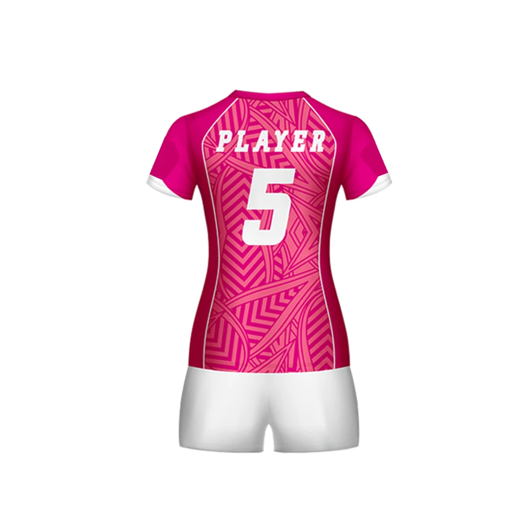 Source Custom Sublimation Pink Volleyball Jersey on m.