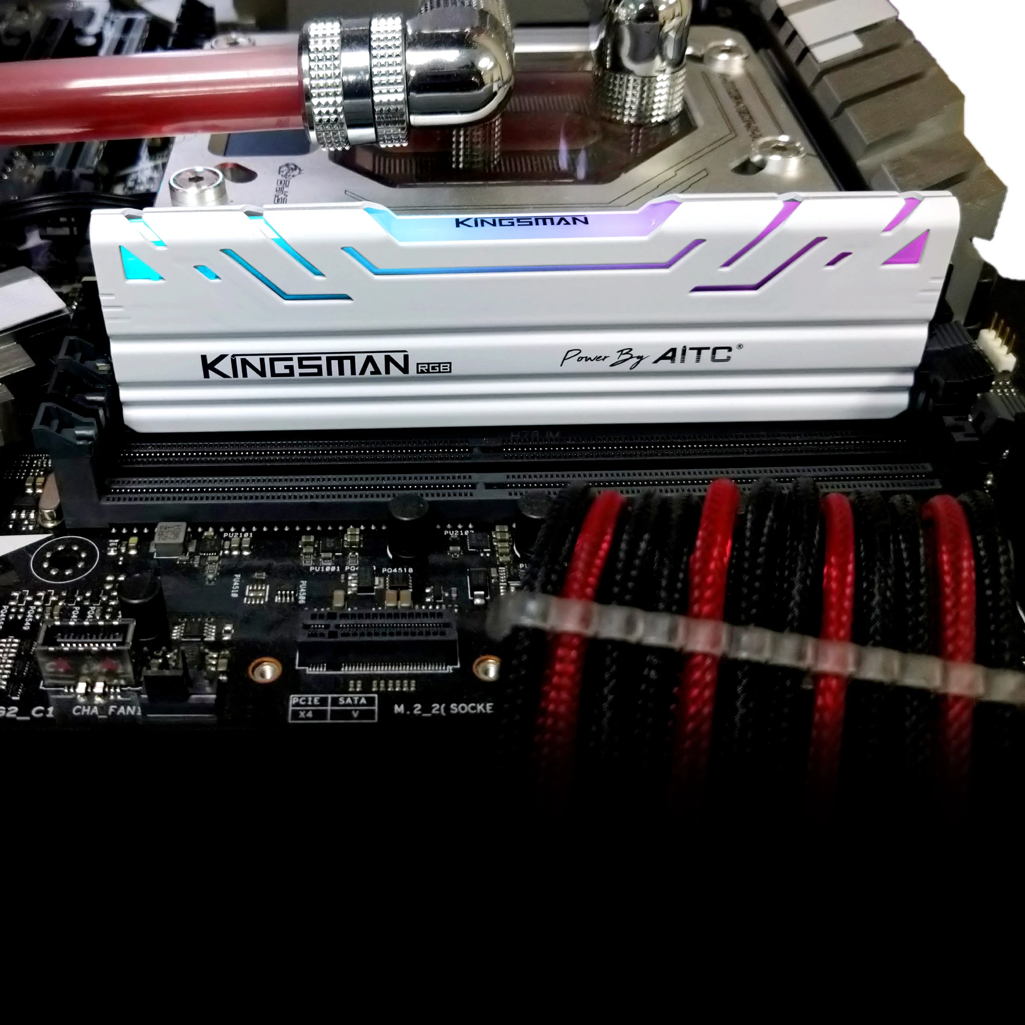 KINGSMAN игровая RGB ОЗУ DDR 4 8 Гб 3200 МГц для настольного ПК