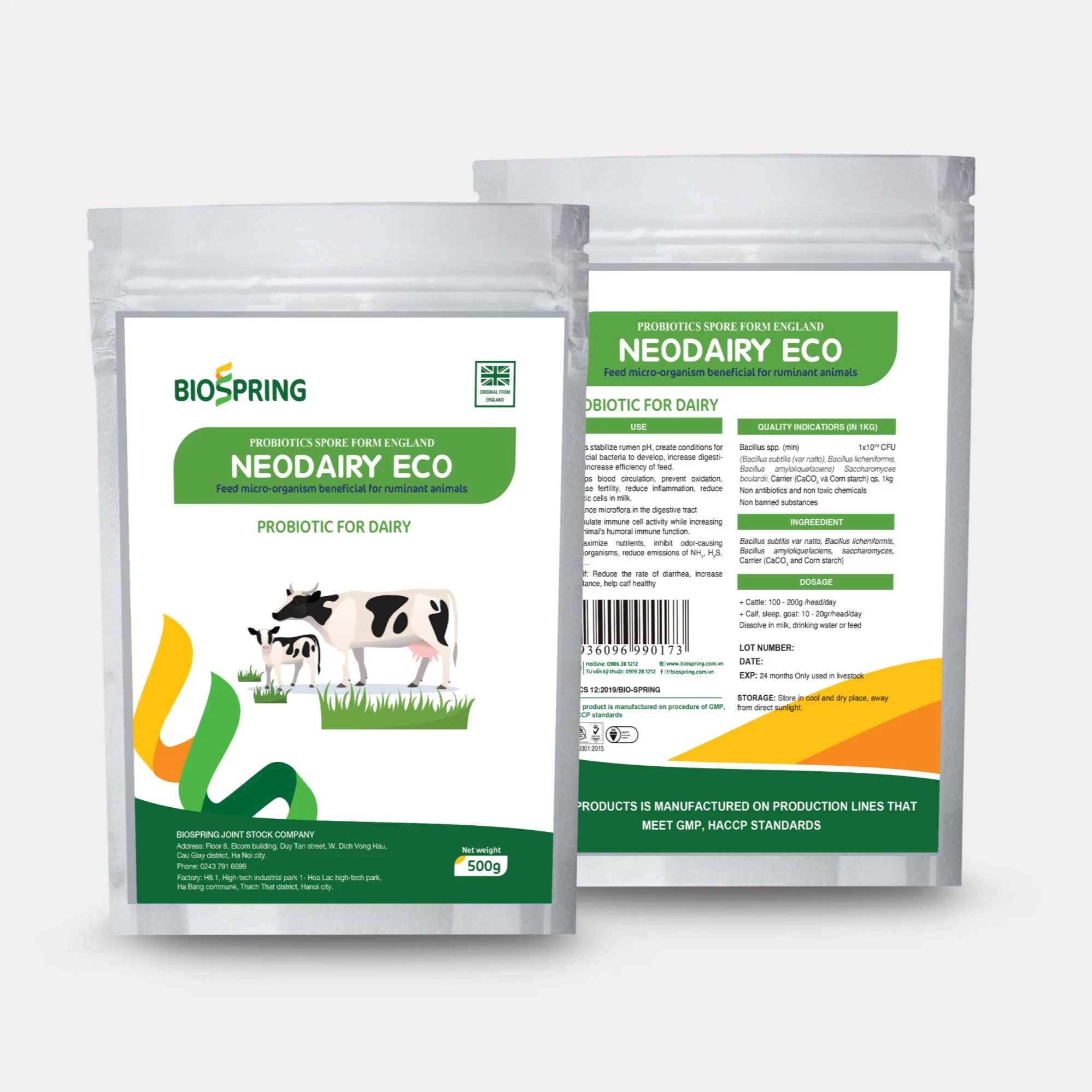 Top Quality Feed Additives Probiotics Cattle Feed Supplement Factory For  Cow Neodairy Eco From England - Buy Top Quality Feed Additives Probiotics  Powder For Cattle,From England Cream White Color Probiotics,Promote  Nutrition Probiotics