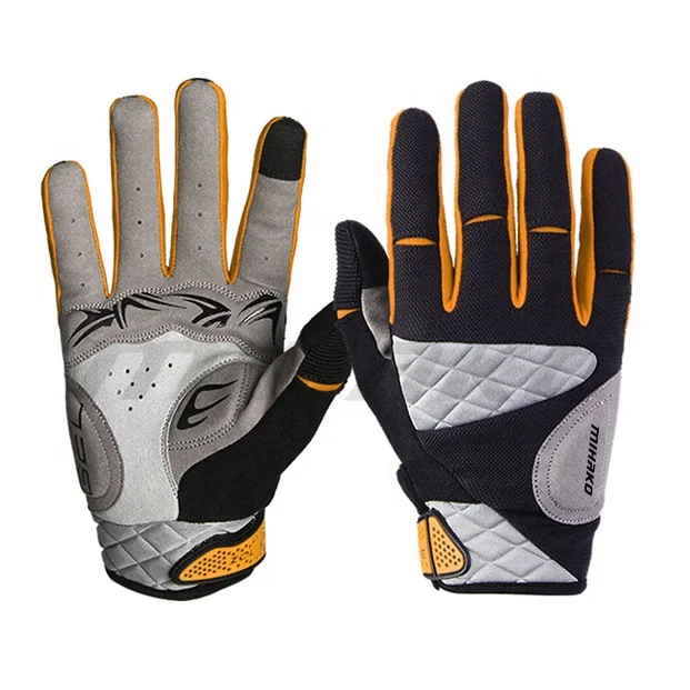 Custom Logo Printed Full-Finger Compression Sports Gloves for Racing Biking Cycling-Pro Biker Gym Fitness Hand Gloves