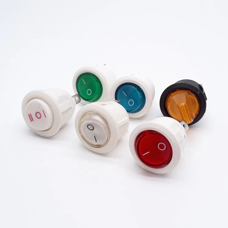 SHUYI кулисный переключатель 12 В, Круглый выключатель света t120/55, кулисный переключатель лампы