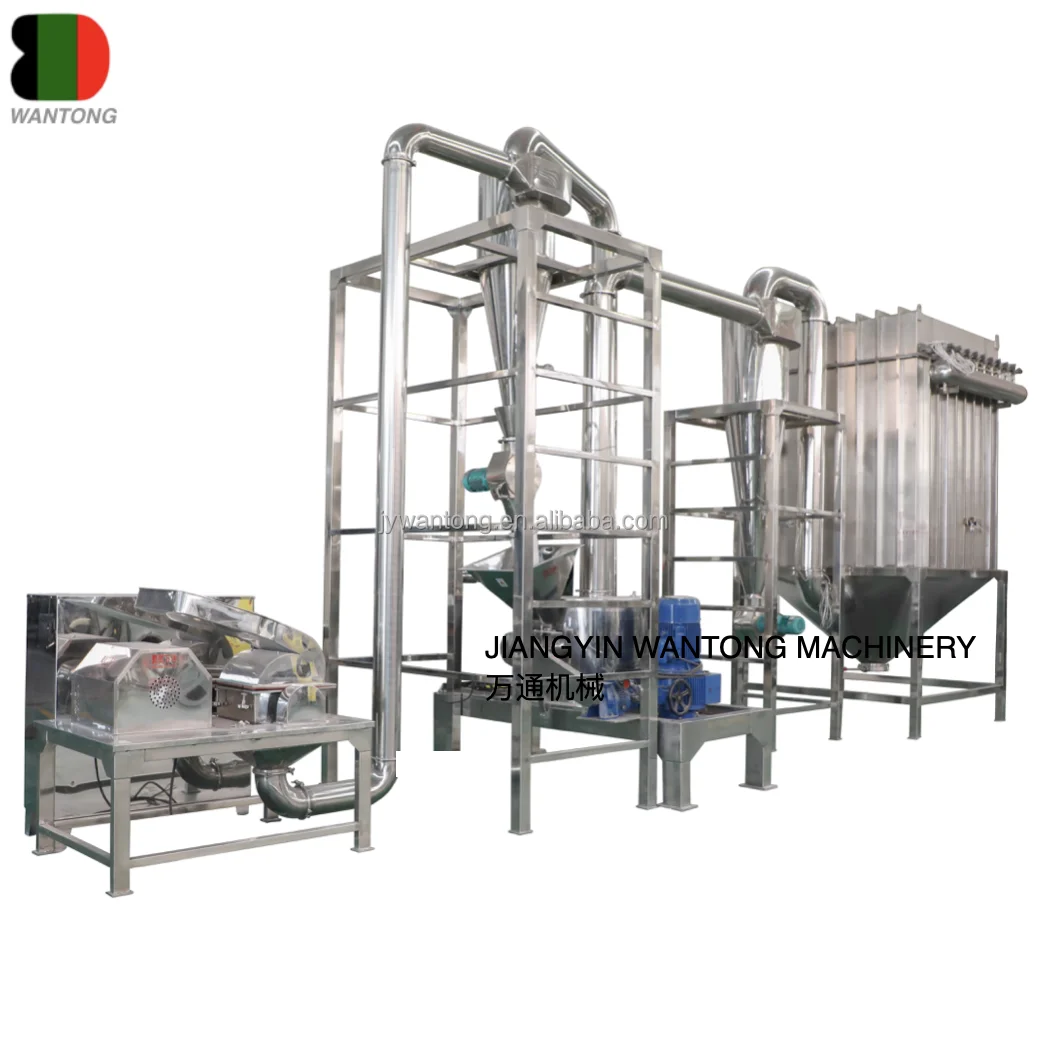 WJT NEW ACM air Classifier Powder Hammer Mill Grinder Machine for Grinding Salts Spice and Herbs