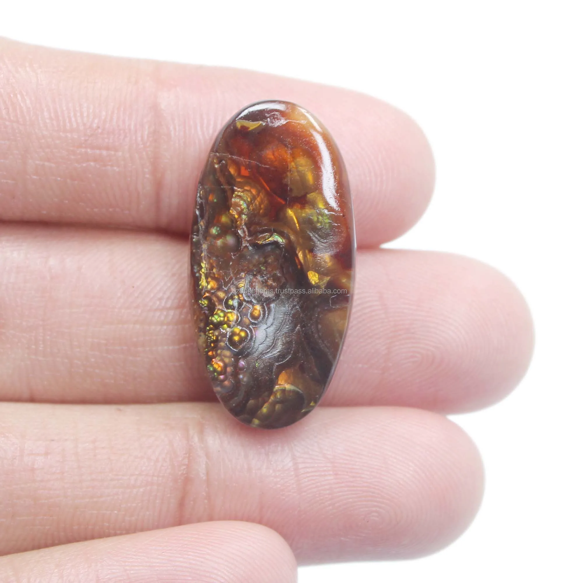 Fire Agate Cabochon #37