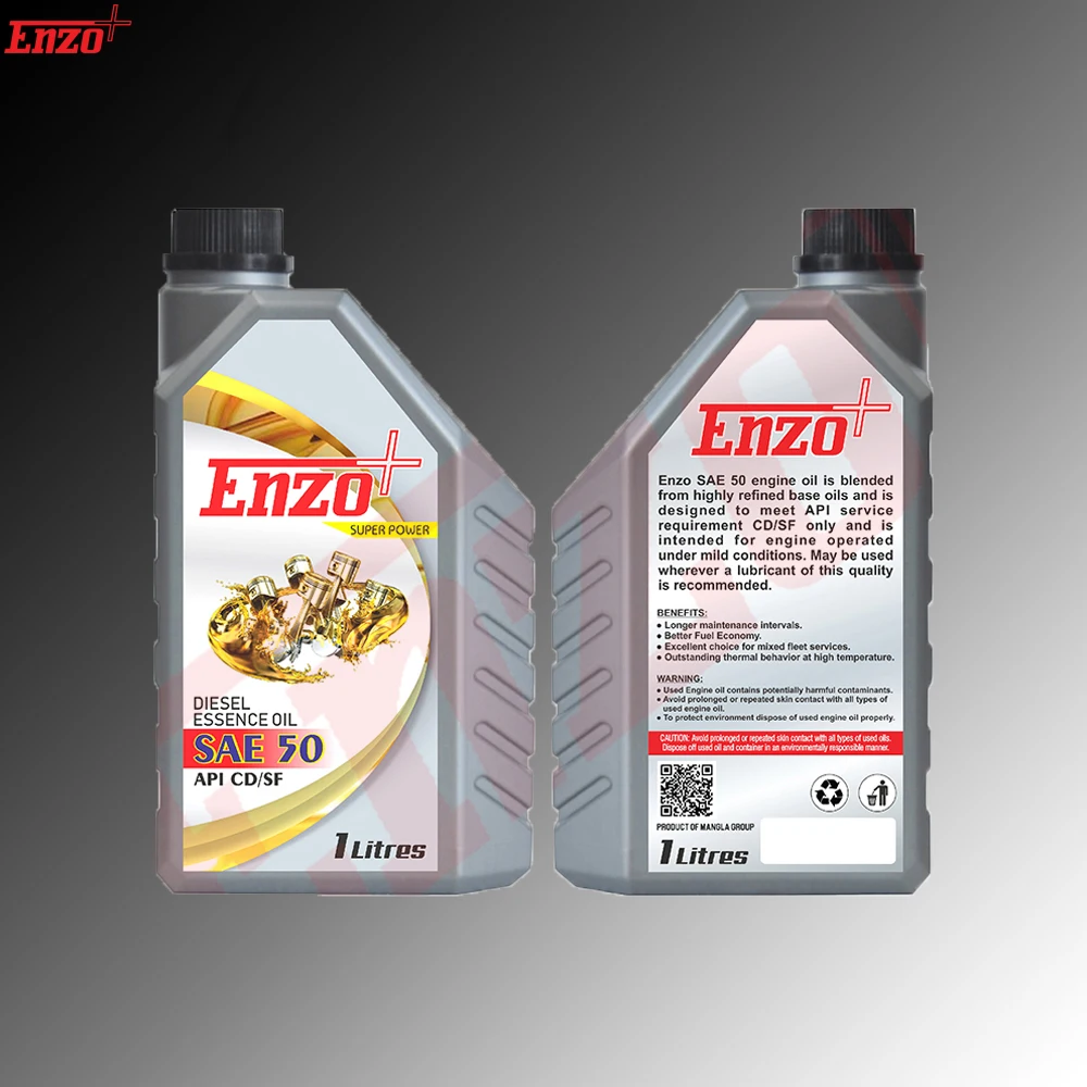 Enzo Plus SAE 50 API CD/SF - Premium Engine Oil Base