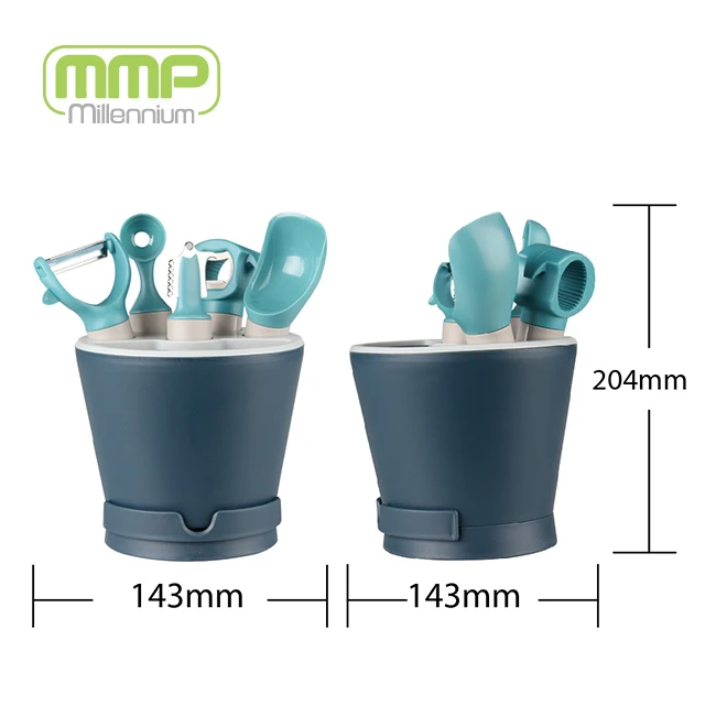 7pieces Kitchen Gadget Set With Herb Cutter And Holder Mmp