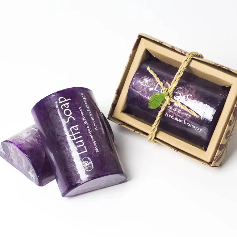 Wholesale Oem Mangosteen And Honey Luffa Soap Bar Herbal Soap Handmade